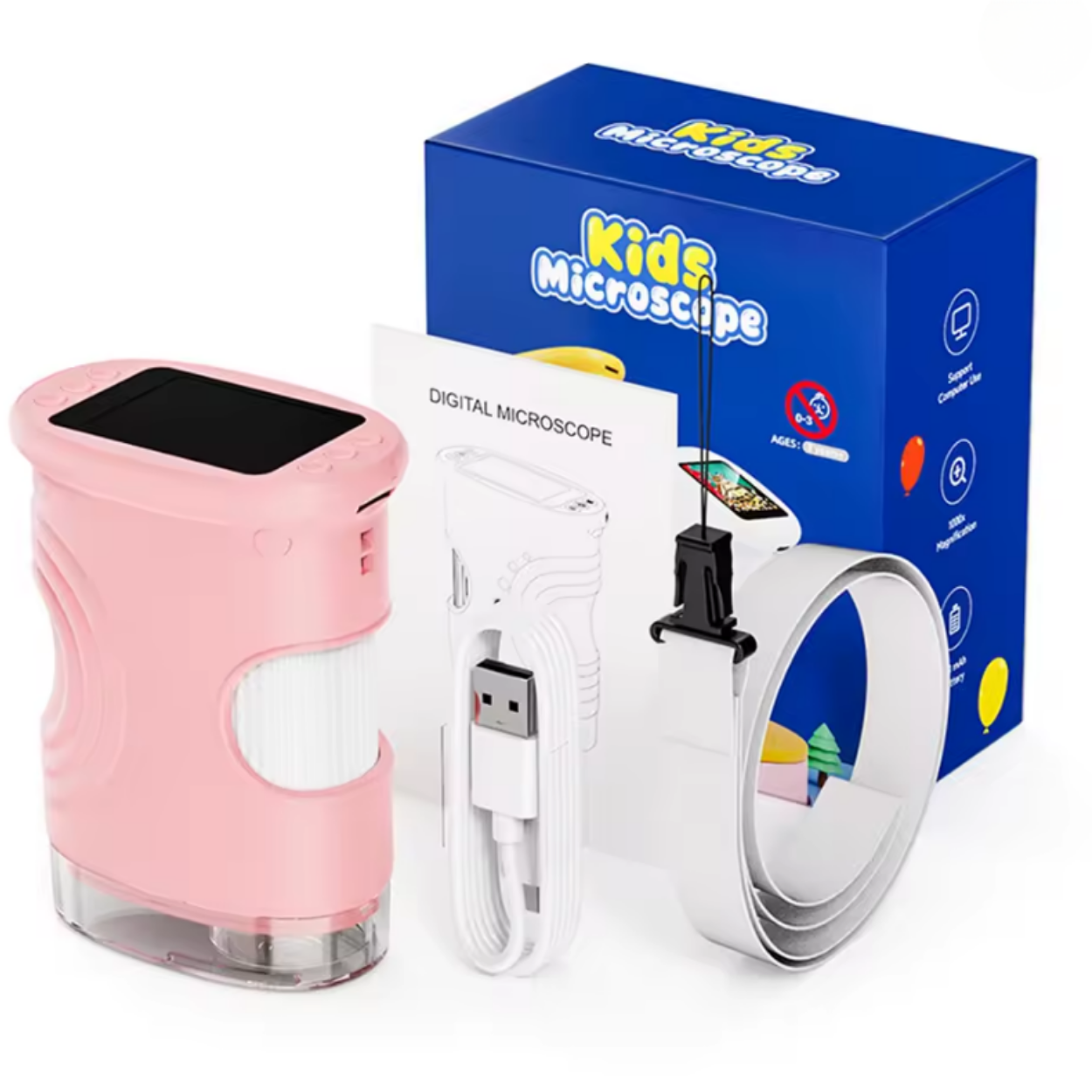 Splashy - Kinder Mikroskop mit 1000-facher Vergrösserung